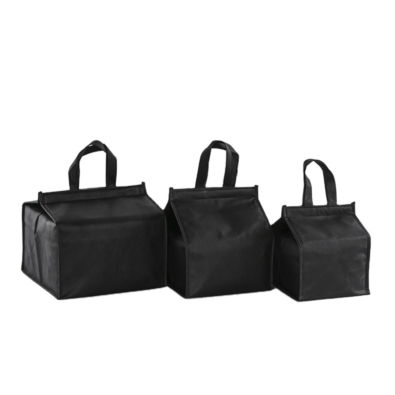OEM insulated cooler  bag supermarket custom logo lunch bag  Non Woven Outdoor Picnic Food Cooler Bag