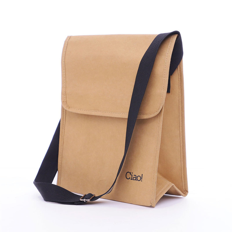 Fashionable shoulder bag Waterproof Lunch Cooler Bag Insulated  Paper Lunch food Bag