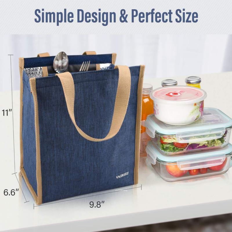 Custom Friendly Recycled Insulated Thermal bag Easy carry insulted lunch bag for adult