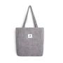 Women Fashion Corduroy Shoulder Bag Large Capacity Female Big Handbag Folding Reusable Shopping Bags