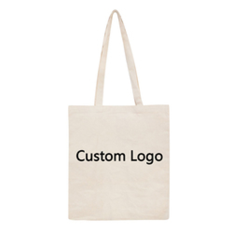 Customized Logo Printing Cotton Shopping Bag Eco-Friendly Reusable Cotton Bag