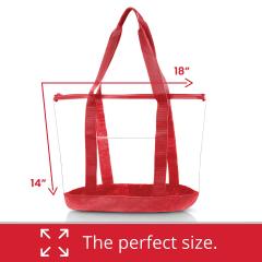 Large Capacity High Quality Waterproof Plastic Women transparent PVC Shopping bag PVC Clear Tote Bag