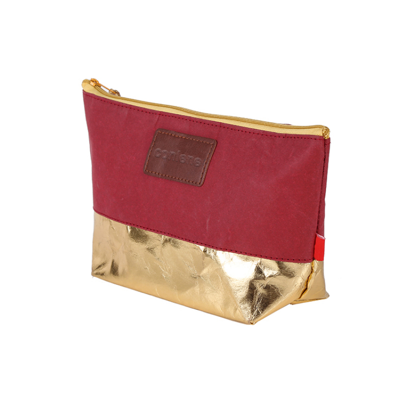 New coming OEM design customized printing ECO gold kraft paper bag with ziplock