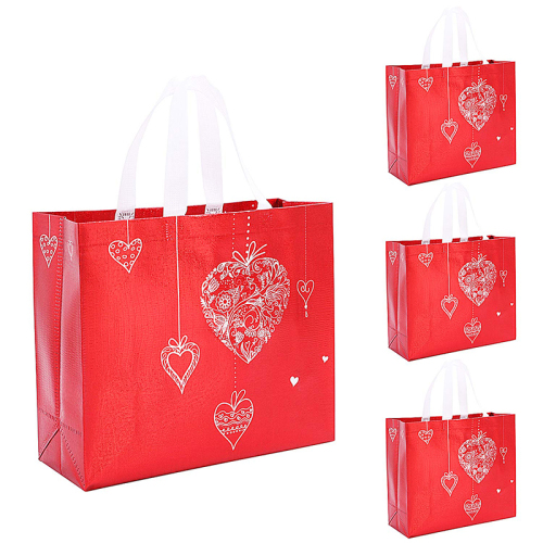 Factory Direct Sales Christmas Gift Bag Custom Color Size Laminated PP Non Woven Fabric Tote for Bags