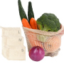 Totes Mesh Bag Cotton String Produce Shopping Grocery Long Handle Net Shoulder-Bag Fruit Vegetable Reusable Bags
