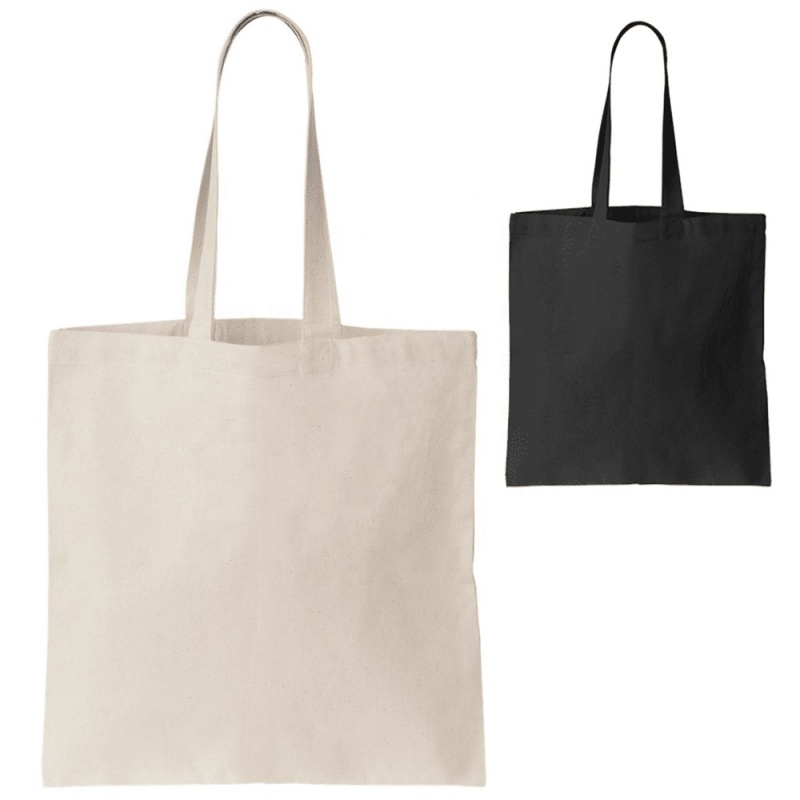 Custom Printed Plain Cotton Canvas Grocery Shopping Tote Bag