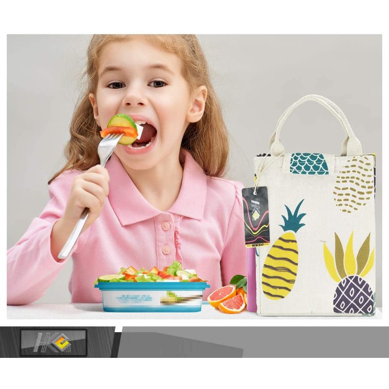 Fashion design Custom Logo Aluminum Foil Thermal Insulation Lunch Bag for Women Kids