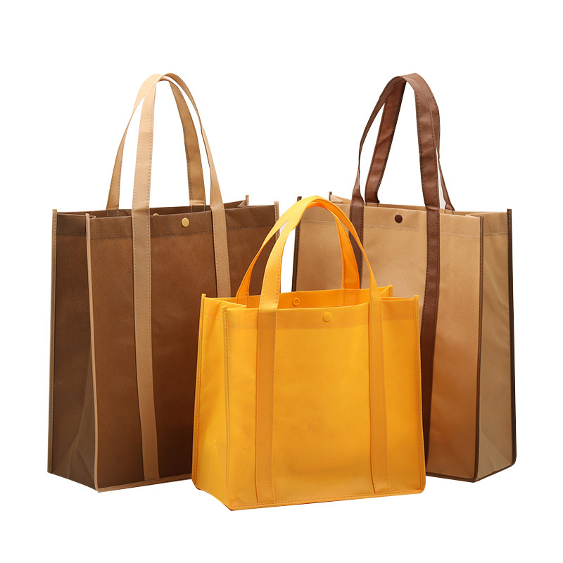Factory Price Custom Pattern And Logo Promotion Cheap Folding Tote Non Woven  Bag