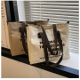Makeup Shopping Duffle Bag Small Waxed Canvas Tote Bag Cotton Canvas Custom Canvas Bag With Custom Printed Logo