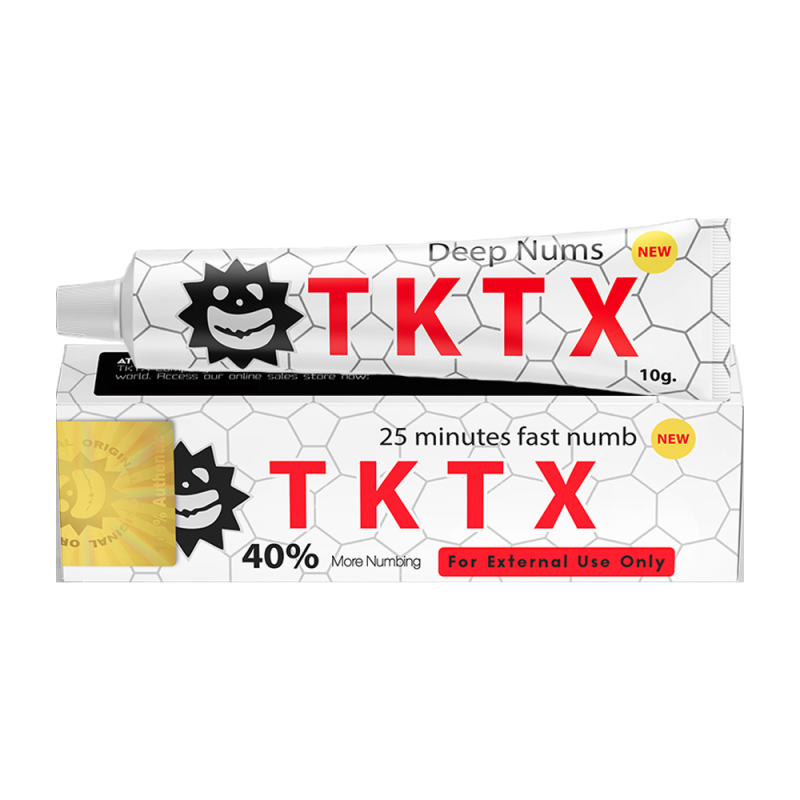 TKTX White 40%  Numbing Cream Tattoo Cream tktx china factory tktx hologram