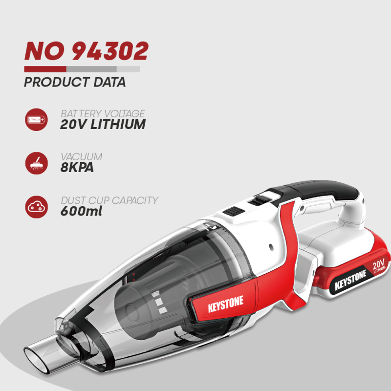 TC 94302 20V Cordless Brushed Vacuum Cleaner (Bare Tool)