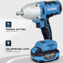 PRO 95306 20V Cordless Brushless 1/2 In. 600N.m Impact Wrench (Bare Tool)