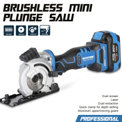 PRO 97602L 20V Cordless Brushless 3-1/2 In.  Mini-plunge Saw With Laser (Bare Tool)