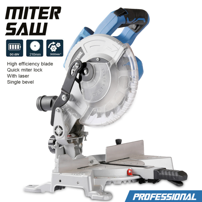 PRO 98003 20V Cordless Brushed 8-1/4 In. Miter Saw With Laser (Bare Tool)