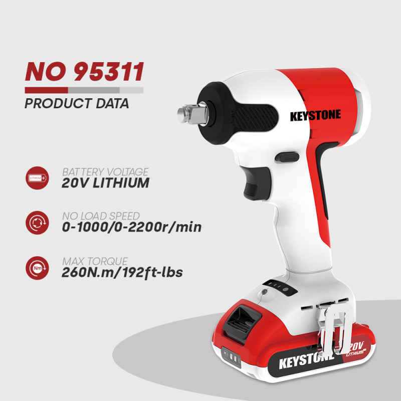 TC 95311 20V Cordless Brushless 1/2 In. Impact Wrench (Bare Tool)