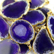 purple agate pendant