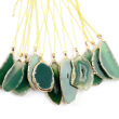 green agate with chain