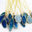 blue agate with chain