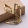 2021 New Fashion Jewelry Findings Screw Clasp Carabiner Pendant Jewelry Components for Necklace Making