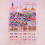 505PCS Loose Soft Handmade DIY Bracelet Necklace Earring Kits Ceramic Polymer Clay Beads Sets for Jewelry Making