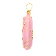 28 Pink Cat's Eye with chain