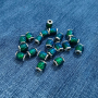 12PCS Wholesale High Quality Helical Hexagonal Shape Loose Metal Mood Beads for Sale