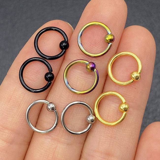 Wholesale Septum Ring Jewelry Hoops Studs Body Jewelry 316L Surgical Steel Nose Ring for Women Men