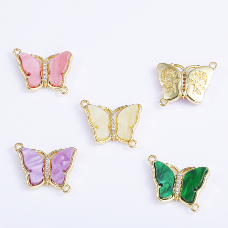 14k Plated Butterfly Hand Brand Accessory Basic Design Hot-Selling Style