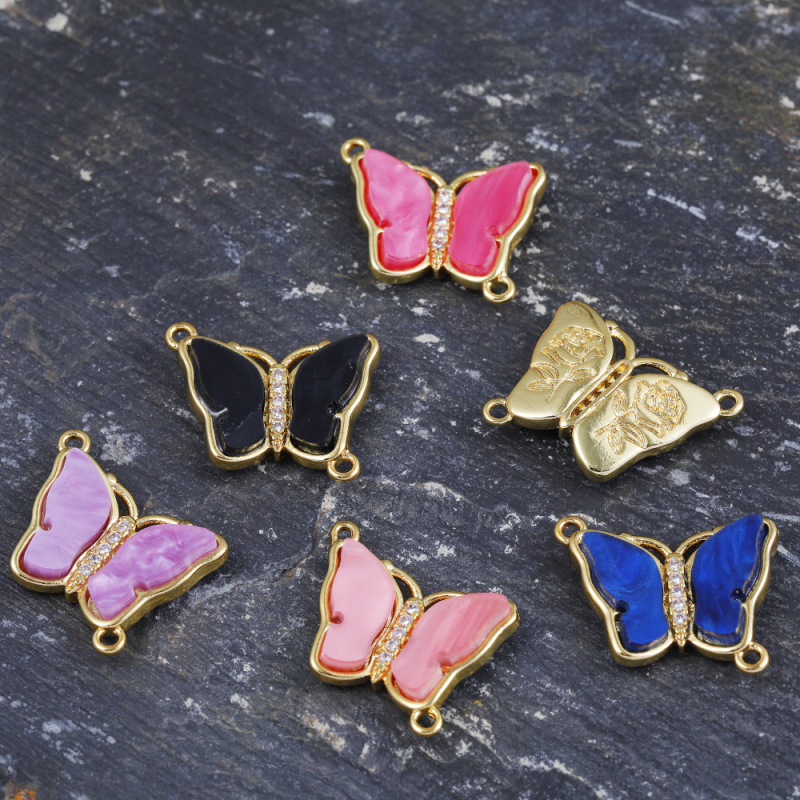 14k Plated Butterfly Hand Brand Accessory Basic Design Hot-Selling Style