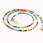 Colorful Seed Beads Necklace for Women Fashion Bohemian Summer Shell Pendant Necklace