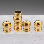 Bell Shape Charm 18K Gold Plated Stainless Steel for DIY Jewelry Making 12pcs/bag Custom Logo MOJOYAS 12*9MM 218-OS CN;ZHE 218