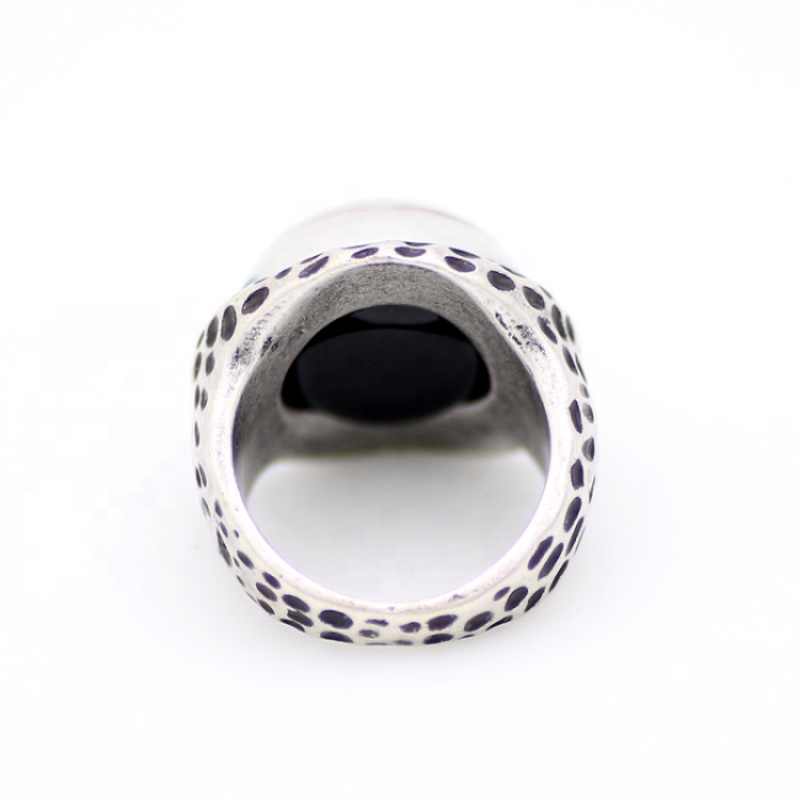 Cool Men and Womens Antique Silver Plated Alloy Mood Color Change Ring