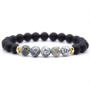 2021 Custom Best Selling Cool Smooth 8mm Natural Stone Beaded Bracelet Mens Bead Bracelets Stone Bead Bracelets