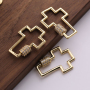 18K Gold Plated High Quality Brass Cross Accessories Pendant for Necklace Making