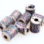 New Trendy Large Hole Cylinder Shape Plastic Mood Beads Wholesale