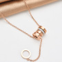 MOJO New Design Jewelry 18K Gold Stainless Steel Roman numerals  Necklace For Gift Jewelry Making