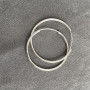 Big Circle 925 Sterling Bulk Custom Silver Plated Jewelry Trendy Big Hoop Earring for Women