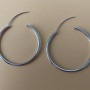 Big Circle 925 Sterling Bulk Custom Silver Plated Jewelry Trendy Big Hoop Earring for Women