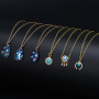 Fashion evil eyes pendant chain necklace devil eye jewelry blue eyes necklace for women
