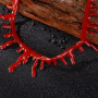 Creative bloody cut blood scar choker necklace red simulation neck bleeding Halloween blood necklace for holiday