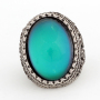 2021 Chunky Custom Vintage Big Gemstone Crystal Stone Jewelry Color Change Magic Mood Rings for Women