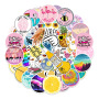 103 packs Custom Funny VSCO Stickers Aesthetic Laptop Cartoon Cute Cup Bike Sticker Book Waterproof Vinyl Stickers for Kids