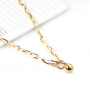 Fashion Design DIY Custom Chains Gold Stainless Steel Pendant Single Layer Necklace Beaded Necklaces For Women Factory Wholesale