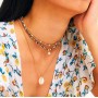 Bohemian Colorful  Seed Beads necklace shell jewelry  for Women Fashion  Summer Shell Pendant Necklace