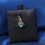 Enamel Christmas Tree  Pendant Drop Oil And Zircon Pendant Copper Zirconium Micro-inlaid Pendant