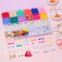 3505PCS Flat Handmade Jewelry DIY Bracelets Necklaces Earrings Craft Kit Set Polymer Clay Beads for Jewelry Making