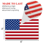 5 X 3 inch American US Flag Decal - Patriotic Stars Reflective Stripe USA Flag Car Stickers - Support US Military