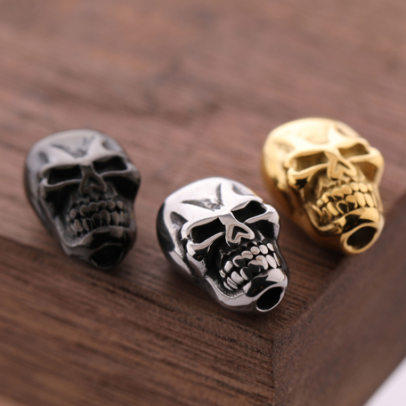 2021 New Fashion DIY Large Hole Skull Beads Jewellery for Sale