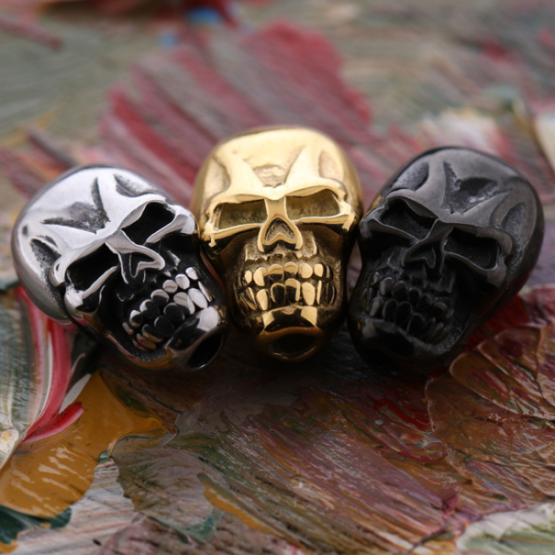 2021 New Fashion DIY Large Hole Skull Beads Jewellery for Sale