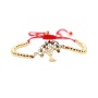 2021 Custom Fashion 18K Gold Plated Tree Heart Pendant Charm Bracelet Jewelry Diamond Zircon Adjustable Tree Bracelets Bangles